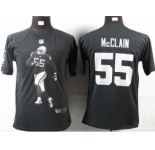 nike youth nfl jerseys oakland raiders #55 mcclain black[portrait fashion]