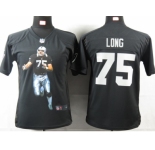nike youth nfl jerseys oakland raiders #75 howie long black[portrait fashion]
