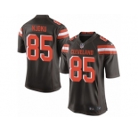 Youth Browns #85 David Njoku Brown Team Color Stitched NFL New Elite Jersey