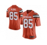 Youth Browns #85 David Njoku Orange Alternate Stitched NFL New Elite Jersey