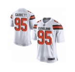 Youth Browns #95 Myles Garrett White Stitched NFL New Elite Jersey