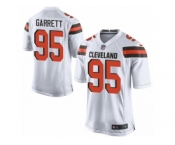 Youth Browns #95 Myles Garrett White Stitched NFL New Elite Jersey