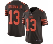 Youth Cleveland Browns #13 Odell Beckham Jr. Limited Brown Rush Vapor Untouchable Football Jersey