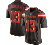 Youth Cleveland Browns #13 Odell Beckham Jr Nike Brown Game Jersey