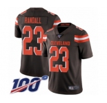 Youth Cleveland Browns #23 Damarious Randall Brown Team Color Vapor Untouchable Limited Player 100th Season Football Jersey
