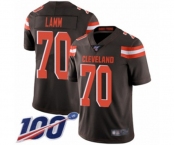 Youth Cleveland Browns #70 Kendall Lamm Brown Team Color Vapor Untouchable Limited Player 100th Season Football Jersey