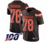 Youth Cleveland Browns #78 Greg Robinson Brown Team Color Vapor Untouchable Limited Player 100th Season Football Jersey