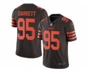 Youth Nike Browns #95 Myles Garrett Brown Stitched NFL Limited Rush Jersey
