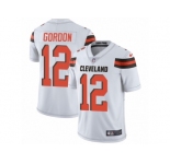 Youth Nike Cleveland Browns #12 Josh Gordon Vapor Untouchable Limited White NFL Jersey