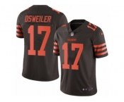 Youth Nike Cleveland Browns #17 Brock Osweiler Limited Brown Rush NFL Jersey