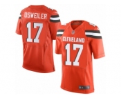 Youth Nike Cleveland Browns #17 Brock Osweiler Limited Orange Alternate NFL Jersey