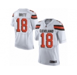 Youth Nike Cleveland Browns #18 Kenny Britt Limited White NFL Jersey
