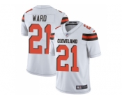 Youth Nike Cleveland Browns #21 Denzel Ward White Stitched NFL Vapor Untouchable Limited Jersey