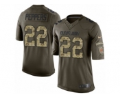 Youth Nike Cleveland Browns #22 Jabrill Peppers Limited Green Salute to Service NFL Jersey