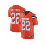 Youth Nike Cleveland Browns #22 Jabrill Peppers Orange Alternate Vapor Untouchable Limited Player NFL Jersey