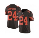 Youth Nike Cleveland Browns #24 Ibraheim Campbell Limited Brown Rush NFL Jersey