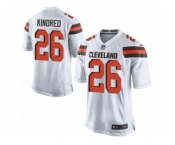 Youth Nike Cleveland Browns #26 Derrick Kindred Game White NFL Jersey