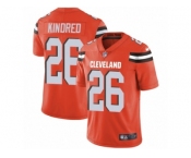Youth Nike Cleveland Browns #26 Derrick Kindred Orange Alternate Vapor Untouchable Limited Player NFL Jersey