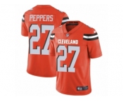 Youth Nike Cleveland Browns #27 Jabrill Peppers Vapor Untouchable Limited Orange Alternate NFL Jersey
