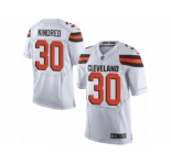 Youth Nike Cleveland Browns #30 Derrick Kindred Limited White NFL Jersey