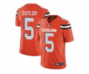 Youth Nike Cleveland Browns #5 Tyrod Taylor Orange Alternate Stitched NFL Vapor Untouchable Limited Jersey