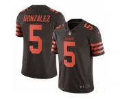 Youth Nike Cleveland Browns #5 Zane Gonzalez Limited Brown Rush NFL Jersey