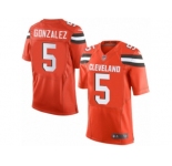 Youth Nike Cleveland Browns #5 Zane Gonzalez Limited Orange Alternate NFL Jersey
