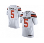 Youth Nike Cleveland Browns #5 Zane Gonzalez Limited White NFL Jersey