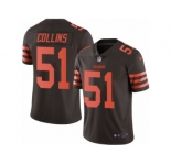 Youth Nike Cleveland Browns #51 Jamie Collins Limited Brown Rush NFL Jersey