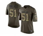 Youth Nike Cleveland Browns #51 Jamie Collins Limited Green Salute to Service NFL Jersey