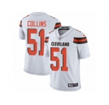 Youth Nike Cleveland Browns #51 Jamie Collins Vapor Untouchable Limited White NFL Jersey