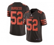 Youth Nike Cleveland Browns #52 James Burgess Limited Brown Rush Vapor Untouchable NFL Jersey