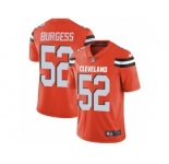Youth Nike Cleveland Browns #52 James Burgess Orange Alternate Vapor Untouchable Limited Player NFL Jersey