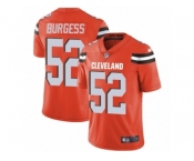 Youth Nike Cleveland Browns #52 James Burgess Orange Alternate Vapor Untouchable Limited Player NFL Jersey