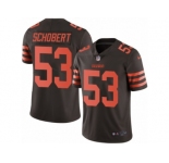 Youth Nike Cleveland Browns #53 Joe Schobert Limited Brown Rush NFL Jersey