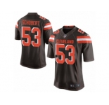 Youth Nike Cleveland Browns #53 Joe Schobert Limited Brown Team Color NFL Jersey
