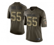 Youth Nike Cleveland Browns #55 Danny Shelton Limited Green Salute to Service NFL Jersey