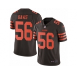 Youth Nike Cleveland Browns #56 DeMario Davis Limited Brown Rush NFL Jersey