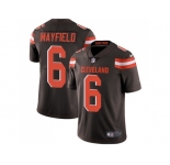 Youth Nike Cleveland Browns #6 Baker Mayfield Brown Team Color Stitched NFL Vapor Untouchable Limited Jersey