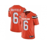 Youth Nike Cleveland Browns #6 Baker Mayfield Orange Alternate Stitched NFL Vapor Untouchable Limited Jersey