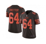 Youth Nike Cleveland Browns #64 JC Tretter Limited Brown Rush NFL Jersey