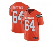 Youth Nike Cleveland Browns #64 JC Tretter Vapor Untouchable Limited Orange Alternate NFL Jersey