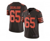 Youth Nike Cleveland Browns #65 Larry Ogunjobi Limited Brown Rush NFL Jersey