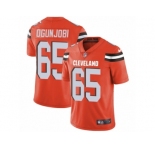 Youth Nike Cleveland Browns #65 Larry Ogunjobi Vapor Untouchable Limited Orange Alternate NFL Jersey