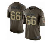 Youth Nike Cleveland Browns #66 Spencer Drango Limited Green Salute to Service NFL Jersey