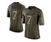 Youth Nike Cleveland Browns #7 DeShone Kizer Limited Green Salute to Service NFL Jersey