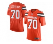Youth Nike Cleveland Browns #70 Kevin Zeitler Limited Orange Alternate NFL Jersey