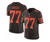 Youth Nike Cleveland Browns #77 John Greco Limited Brown Rush NFL Jersey