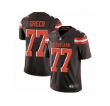 Youth Nike Cleveland Browns #77 John Greco Vapor Untouchable Limited Brown Team Color NFL Jersey