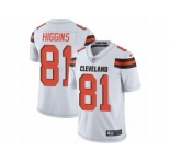 Youth Nike Cleveland Browns #81 Rashard Higgins White Vapor Untouchable Limited Player NFL Jersey